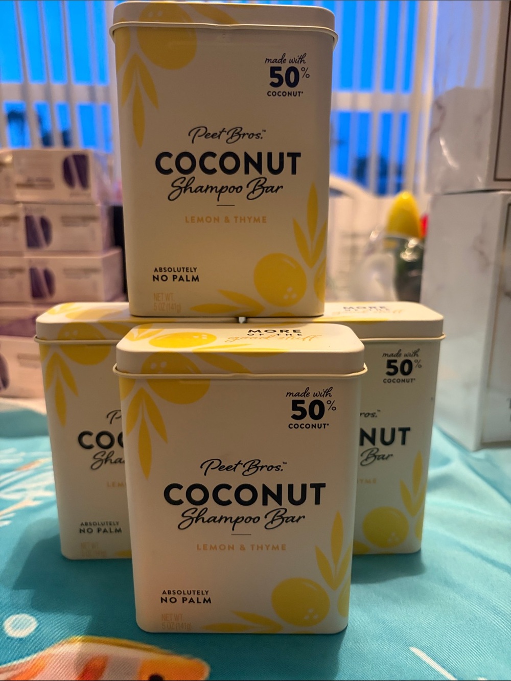 Coconut Shampoo Bar — Lemon & Thyme (Cream/Yellow)